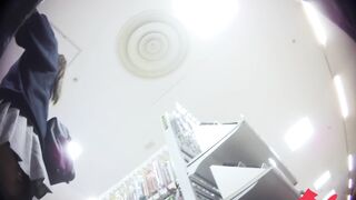 pcolle JK-Shopping かわいい制服JKのサテンピンクの下着はエロいぞ voyeur jp 160526