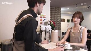 MEYD-834 A beautiful wife with a short haircut who works at a coffe... Reducing Mosaic JAV