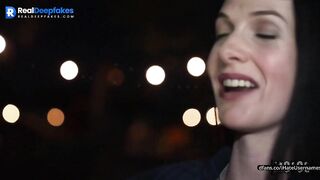 Rebecca Ferguson Finds A Way To Keep Warm On A Cold Autumn Night [] ⭐ WPOP ALLPOP